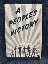 Rare 1944 FDR Roosevelt over Dewey A People’s Victory Pro Union Pamphlet picture