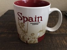 Starbucks Spain 16oz Mug Coffee Collector Series Global Icon Quixote 2015 EUC picture