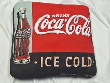 Vintage Coca Cola Tapestry Throw Pillow Retro Bottle picture