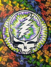 Grateful Dead tye dye Steal Your Face 4inch Magnet Car Fridge Tool Box Trippy picture