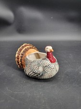 Cute, Vintage 2001 WARREN KIMBLE Harvest Turkey Ceramic Planter Boston Warehouse picture