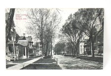 Postcard Madison WI North Carroll Street Residential View Historic Houses Old picture