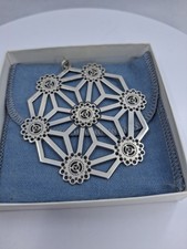 925 1986 Metropolitan Museum Of Art New York Japanese Snowflake Ornament 19.4g picture