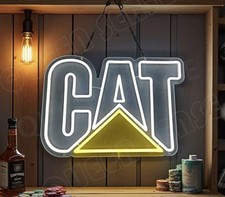 CAT Construction Neon Sign LED Light for Garage Workshop Wall Decor picture