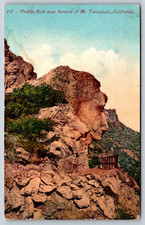Year 1912, Profile Rock near Summit of Mt. Tamalpais, CA, Vintage Postcard picture