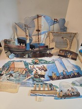 VTG Thanksgiving Punch Outs American Greetings Pilgrim AGC America Die Cut Lot picture