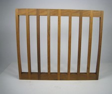 Kalmar Teak Wood Trivet Rectangle Slatted Danish MCM Scandinavian 11 inch Wooden picture