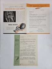 1937 antique HOOVER VACUUM CLEANER dealer SALES LETTERS brochure north canton oh picture