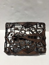 Vintage Copper Tjap Batik Stamp Indonesian Metal. picture