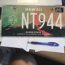 hawaii volcanoes national park LICENSE PLATE  LOW PRICE SMALL DEFECTS, SHIPSFAST picture