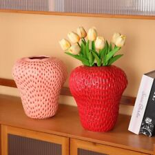 Strawberry  Ceramic Vase Flower Room Decor picture