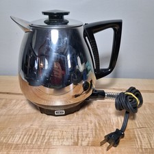 Vintage Saladmaster Jet-O-Matic Model 10 Electric Perk Coffee Pot Tested Working picture