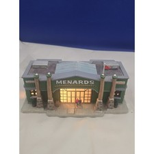 Rare Lemax MENARDS Store Building Rare 2006 w Light Cord No Box 1 Of 4 Flags Vtg picture