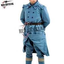 WW1 French army overcoat pattern Horizon Blue French Military Trench Coat picture