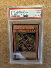  Yugioh Elemental Hero Wildheart GSE-EN001 GX Special Edition PSA 9 picture