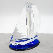 Crystal World # 889 Spinnaker Sailboat 3.5 inches Tall in Original Box picture