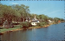 Orland Maine ME Homes on River c1960s Vintage Postcard picture