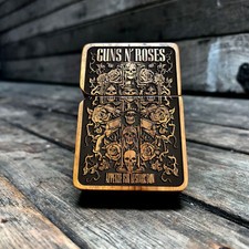 Guns N Roses Java Teakwood Engraved Lighter picture