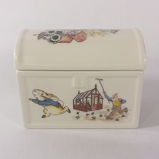Beatrix Potter Peter Rabbit Treasure Chest Trinket Box Wedgwood Porcelain picture