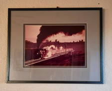 Robert Morris Photo Santa Fe San Francisco Chief Steam Train Framed Railroad picture