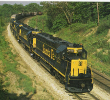 Vintage - Santa Fe Trains Chillicothe Illinois Edelstein Hill - Postcard - XL1J picture
