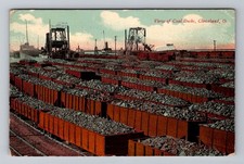 Cleveland OH-Ohio, Coal Docks View, Postal Standard Vintage c1915 Postcard picture