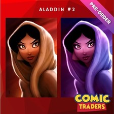 #001 - SIGNED SZERDY ALADDIN #2 EXCLUSIVE VIRGIN VARIANT 2 PACK picture