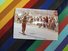 vtg skateboard photo Signal Hill speed run 1970s Uknown Webco Chris run finish picture