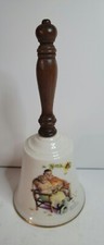 Gorham Fine China Norman Rockwell Hand Bell 1977