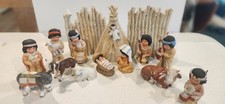 Vintage Gregory Perillo's Sagebrush Kids Native American Nativity – 15 Piece Set picture