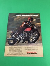 1975 1976 HONDA CB-400F CB 400 ORIGINAL PRINTED PRINT AD ADVERTISEMENT picture