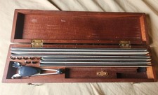 Vintage K&E Leroy Lettering Drafting Set Templates Scriber Wood Case picture