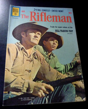 THE RIFLEMAN #9 Dell COMIC 1961 Western TV Show Photo Cover Chuck Connors picture