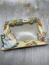1996 Enesco Beatrix Potter Peter Rabbit Picture Frame For 3x5 Photo Ceramic New picture
