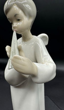 VTG 1970s NAO by Lladro Angel Playing Flute Figurine #4540 Retired Rare Stamp VG picture