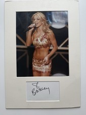 Britney Spears - Authentic Signed Index Card Matted With 8x10 Color Photo picture