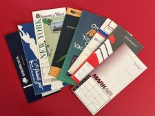 Vintage Unused Mint Condition Airline Ticket Jackets Lot of 8 Defunct Airlines picture