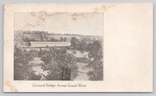 Covered Bridge across Grand River Postcard picture