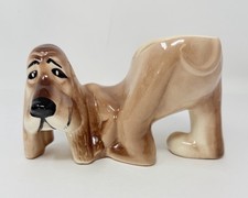 Kitsch VTG Ceramic Basset Hound Dog Planter Retro picture