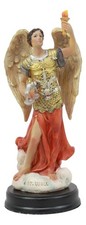Ebros Catholic Church Archangel Saint Uriel with Holy Spirit Torch Statue wit... picture