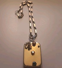 Vintage Reuge Swiss Miniature Music Box Necklace Pendant With Chain picture