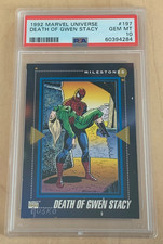 1992 Marvel Universe #197 💎 SPIDER-MAN 💎 DEATH OF GWEN STACY 💎 PSA 10 💎 picture