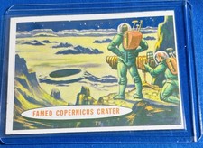 1957 Topps Space Card Excellent Condition #41 Famed Copernicus Crater picture