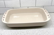 Lovely Vintage Longaberger Pottery Woven Tradition  9X13” Rectangular Baker - picture