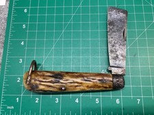 Antique Clark Shirley Stag Naval Rope Knife  1870’s  picture