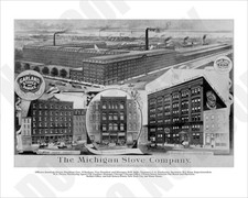 1891 Michigan Stove Company Detroit in History & Commerce Book Repro 8x10 Photo picture