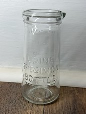 Urine Specimen Glass Bottle 6oz 180cc Medical Beaker Hospital/Pharmacy/Lab 1900s picture