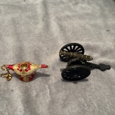 Lot 2 Superb RARE DENIX Replica Civil War Cannon/genie Lamp🔥Museum Quality‼️ picture