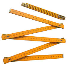 Vintage Wooden Folding Ruler One Meter Made In London Scale Collectibles Old picture