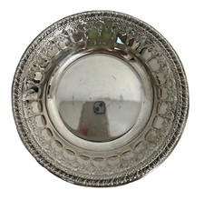 Reed & Barton Bowl Silverplated Vintage 1202 Repousse Bottle Coaster Trinket USA picture